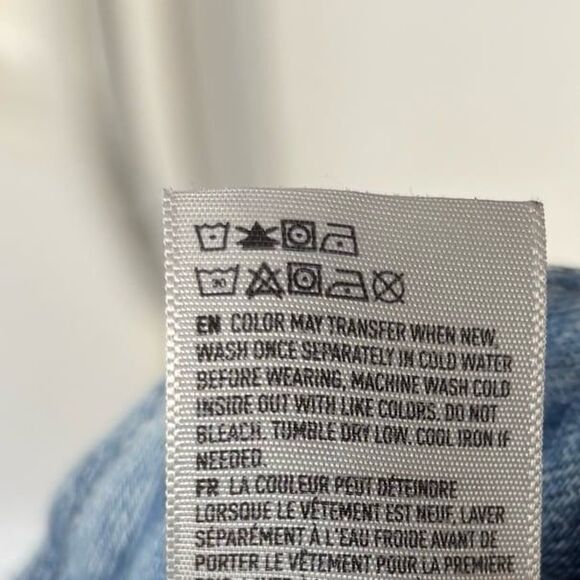 American Eagle Denim Tie Waist Mom Shorts Size 2 - Picture 9 of 9